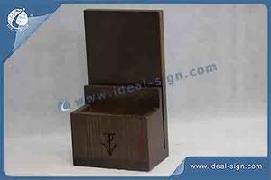 Supplier for wooden table top menu holder table tent with custom design