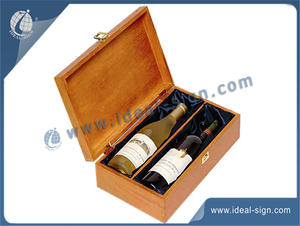 Wholesale Champagne Pine Wooden Senior Gift Box
