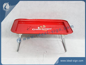 Large Metal Serving Tray For Cruzcampo For Bar Use 