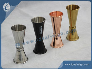 Personalized stainless steel measuring cup with 10ml 20ml 30ml 50ml volumn bar measure cups
