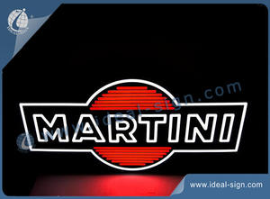 Customized LED Neon Signs For Private Logo White And Red Colors