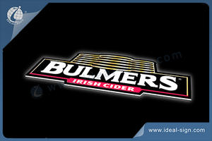 BULMERS Slim Light Box Lighted Bar Signs