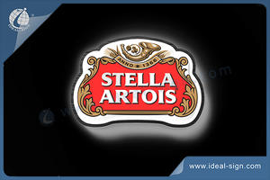 Wholesale custom indoor led signs lighted beer bar signs with illuminated effect