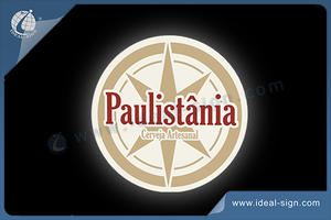 Roundness Acrylic Slim Light Sign of Paulistania Brand