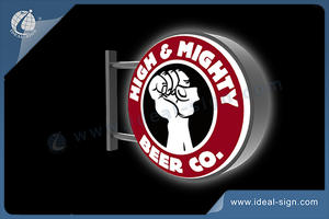 Vacuum Formed Light Box Exterior illuminated bar signs for beer and drink brands