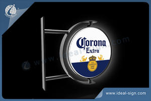 Customized Beer Outdoor Rotating Light Sign