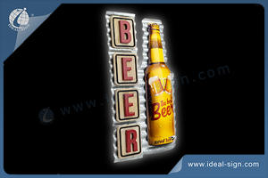 Vintage Metal Beer Signs Tin Retro Wall Wood Iron Plaque