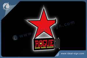 ROGUE STAR light sign Double side led light sign
