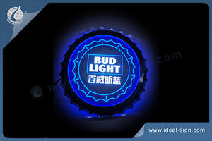Crown Cock BUD LIGHT Indoor Led Signs Led Advertising Signs