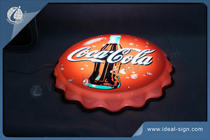 Coca Cola Cap Shape Led Light Box