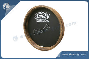 Custom Round Advertising Chalkboard 