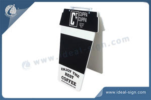 Outdoor Customized Advertising Chalkboards Metal A-Frame With Handle