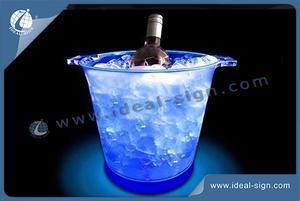 China wholesale 3L plastic champagne coolers acrylic beer ice buckets
