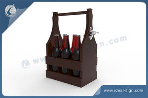 Special Design 6 Bottle Wooden Beer Crate For Customized Brand And Logo