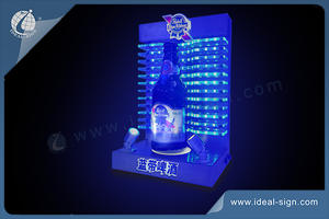 Dynamic LED Liquor Bottle Display