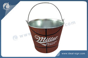 Basketball Shape Stainless Steel Ice Bucket