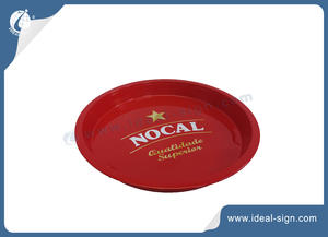 Round Tin Or Plastic Plate Serving Tray