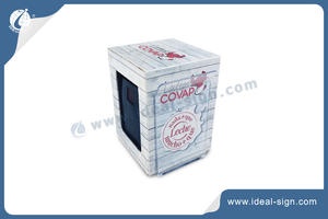 Custom Paper Napkin Dispenser With Menu Holder For Different Brands Advertising