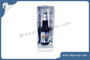 Custom Clear Resin Beer Bottle Display