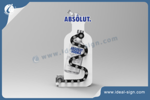 Custom Bottle Shape Acrylic Gravity Fed Dispenser For Small Bottles