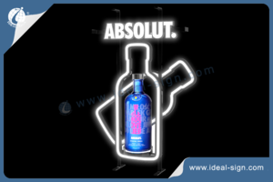 Absolut LED Neon sign /Bottle glorifier