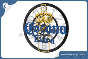 Corona Personalized Metal Clock