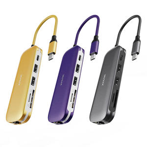 Customized 8 port USB Hub, Type C Hub for Macbook, Type C USB Hub factory | Xfanic