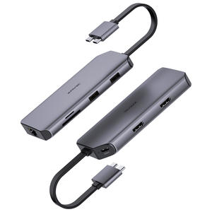 Customized USB C Adapter Hub, USB C Hub for MacBook Pro, 8 Ports USB C Hub factory | Xfanic