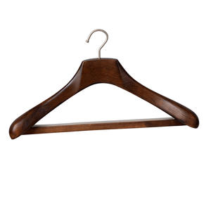 Wooden coat clothes suit hanger wholesale clothing hanger