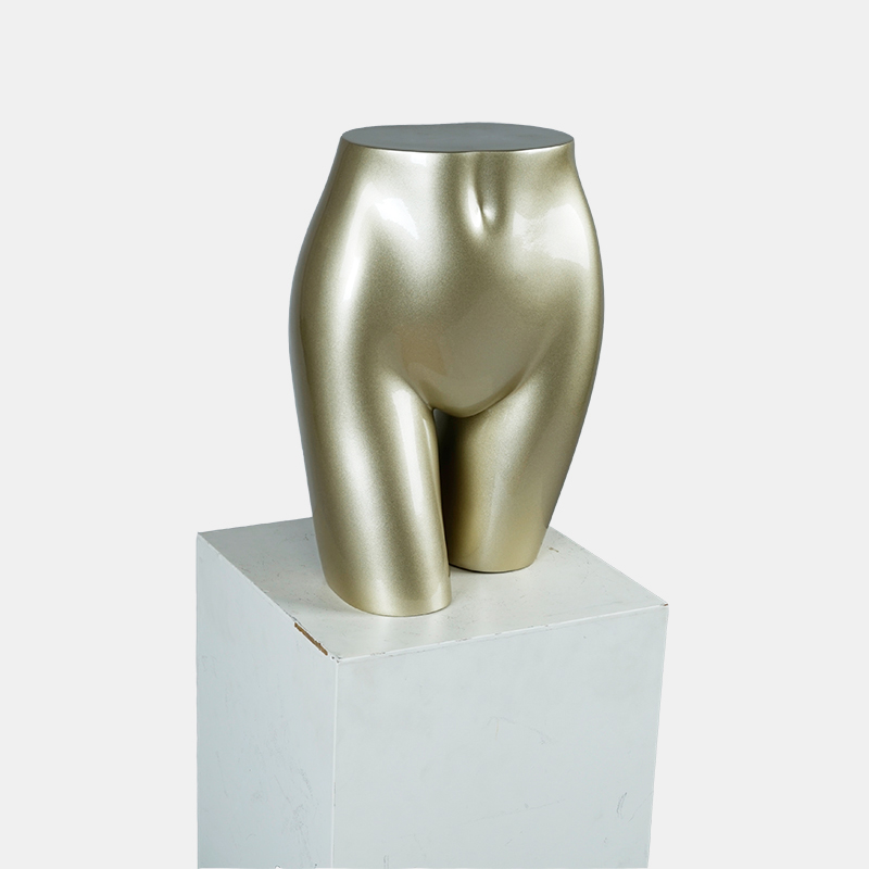 Glossy gold torso mannequin female hips mannequins for sale(EMH)