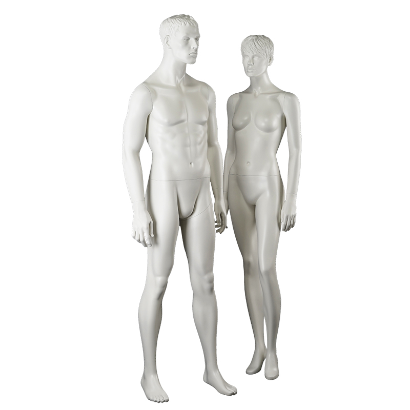 Innovative design lifelike mannequin male and female combination garment mannequin for window display