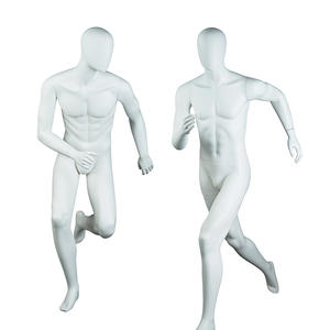 High quality matte white male muscle sport mannequin running fashion mannequin for sale(FPM)
