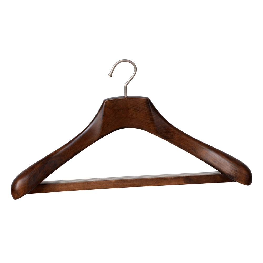 Wooden coat clothes suit hanger wholesale clothing hanger