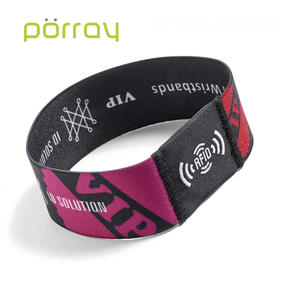High Quality 13.56mhz NFC Stretch Wristband For Access Control & Security