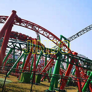 Jinbo Ride Outdoor Giant 3 Loops Roller Coaster for Sale