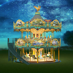 Jinbo Ride New Design Double Decker Carousel for Sale 