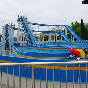 Outdoor Land Amusement Park Water Play Two Phases Lifting Torrent Subduction Water Flume Ride For Same Made By China Jinbo