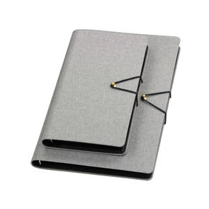 Canvas Loose-leaf Notebook Multi-função Feito De Pedra