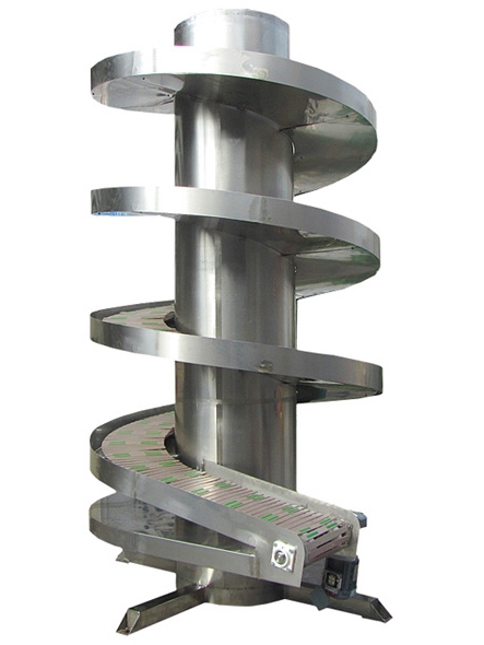 Вертикальный спиральный конвейер для коробок и картонных коробок
