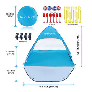 Beach Tents Sun Shelter Pop Up Personpacific Breeze For KidsTents Fit 3-4 Person | Beach Tent For Kids