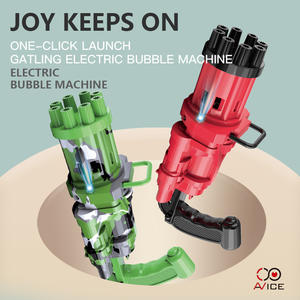 Gatling Bubble Machine 8 Holes High Quality Bubble Maker Portable Bubble Gun Kids Toys