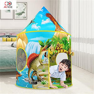 Tent Manufacturers Dinosaur Pattern Children Camping Tent With Box Package Gift