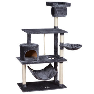Multi-Level Luxury Cat Tree Cat Condo with Scratching Posts Tower Play House