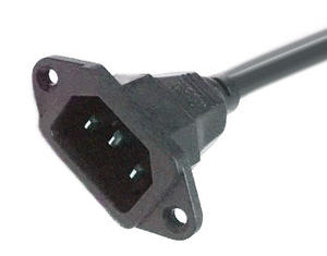 IEC C14 With Screws Lock Power Cord