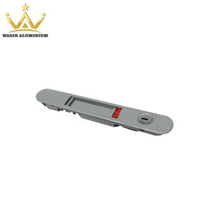 Colour Customized Single Side Aluminum Alloy Sliding Window Lock Bathroom Door Strip Locks With Keys