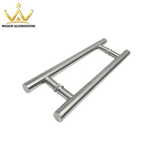 China wholesale stainless steel  glass door push pull handle manufacturer