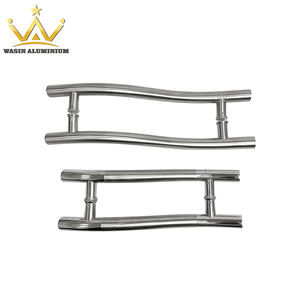 China wholesale stainless steel wooden door push pull handle manufacturer