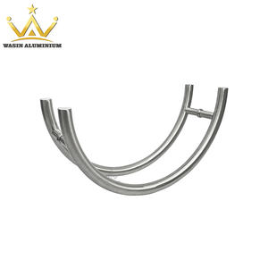 China wholesale stainless steel c shape glass front doors handles manufacturer
