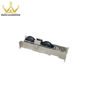 China wholesale nylon pulley metal door double wheels rollers manufacturer