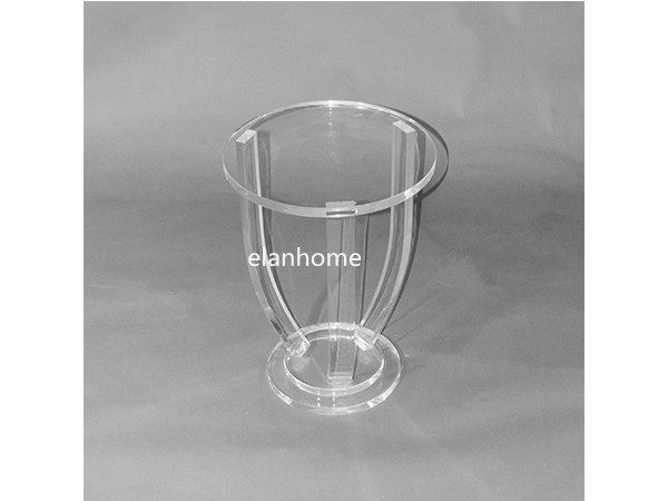hot sale acrylic round lamp table lucite side table 